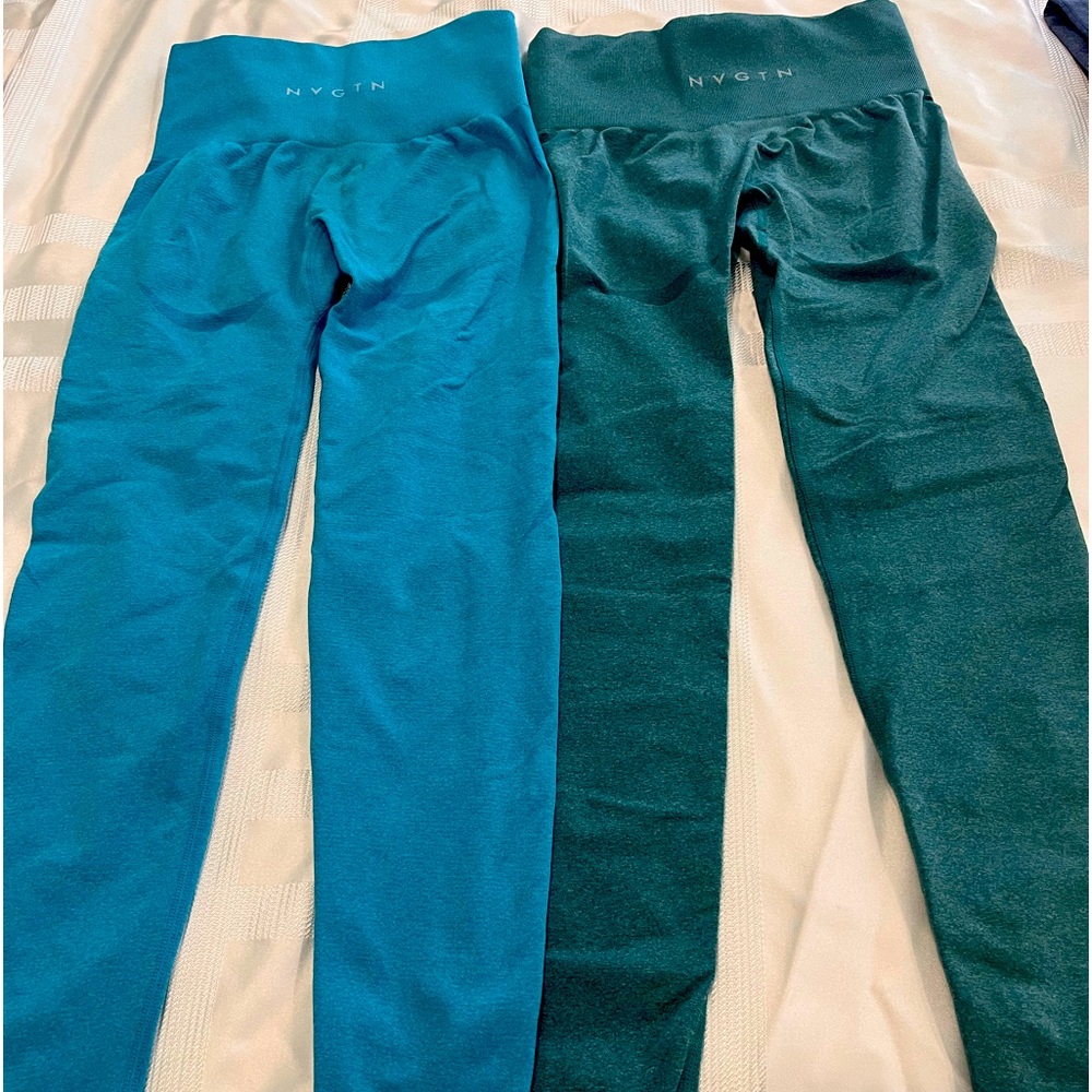 2 pairs of nvgtn leggings xs